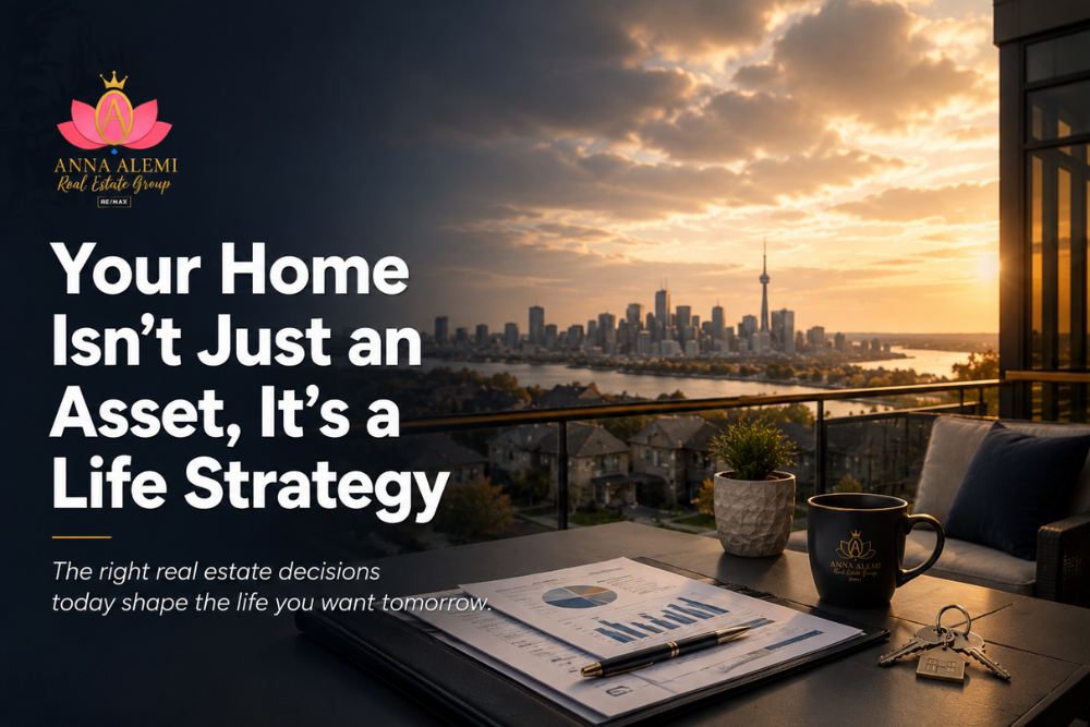 Toronto home overlooking the city skyline, representing a home as more than an asset and a long-term life and real estate strategy.