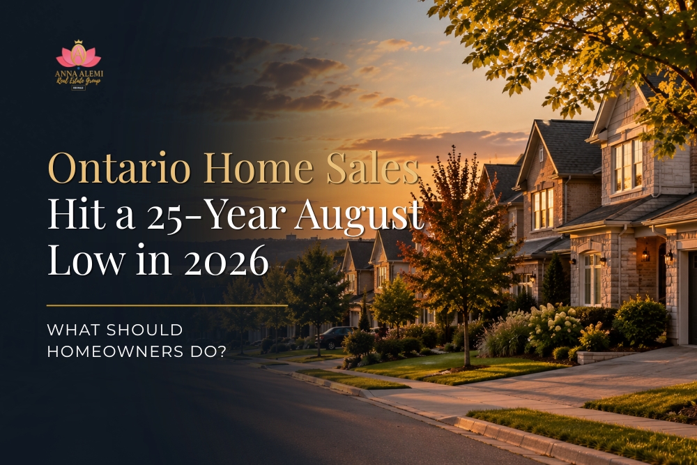 Ontario homes representing the 2026 housing market and historically low home sales