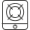 stove icon in black and white